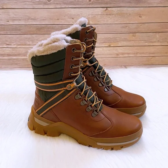 Timberland Women’s Jenness Falls Waterproof Insulated Boots In Medium Brown - Picture 1 of 7